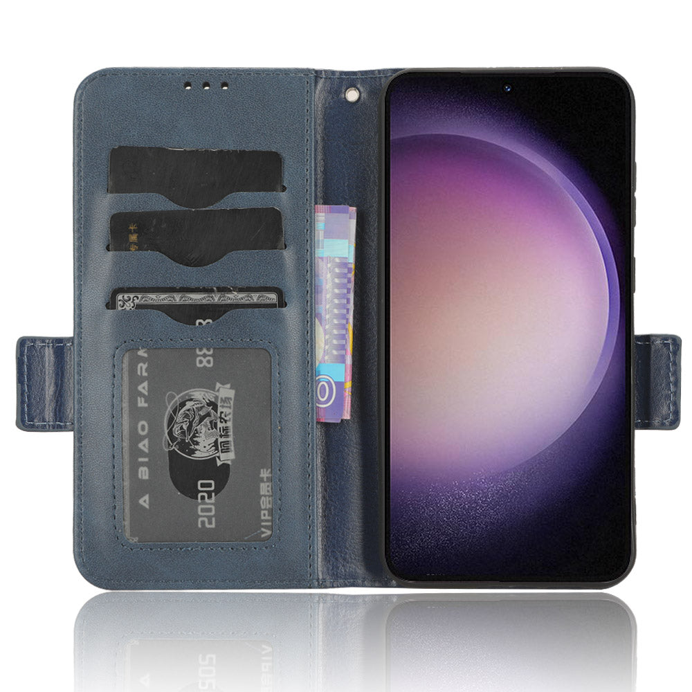For Samsung Galaxy S23 FE Imprinted Triangle Cell Phone Cover PU Leather Stand Wallet Case For Samsung Galaxy S23 FE Imprinted Triangle Cell Phone Cover PU Leather Stand Wallet Case